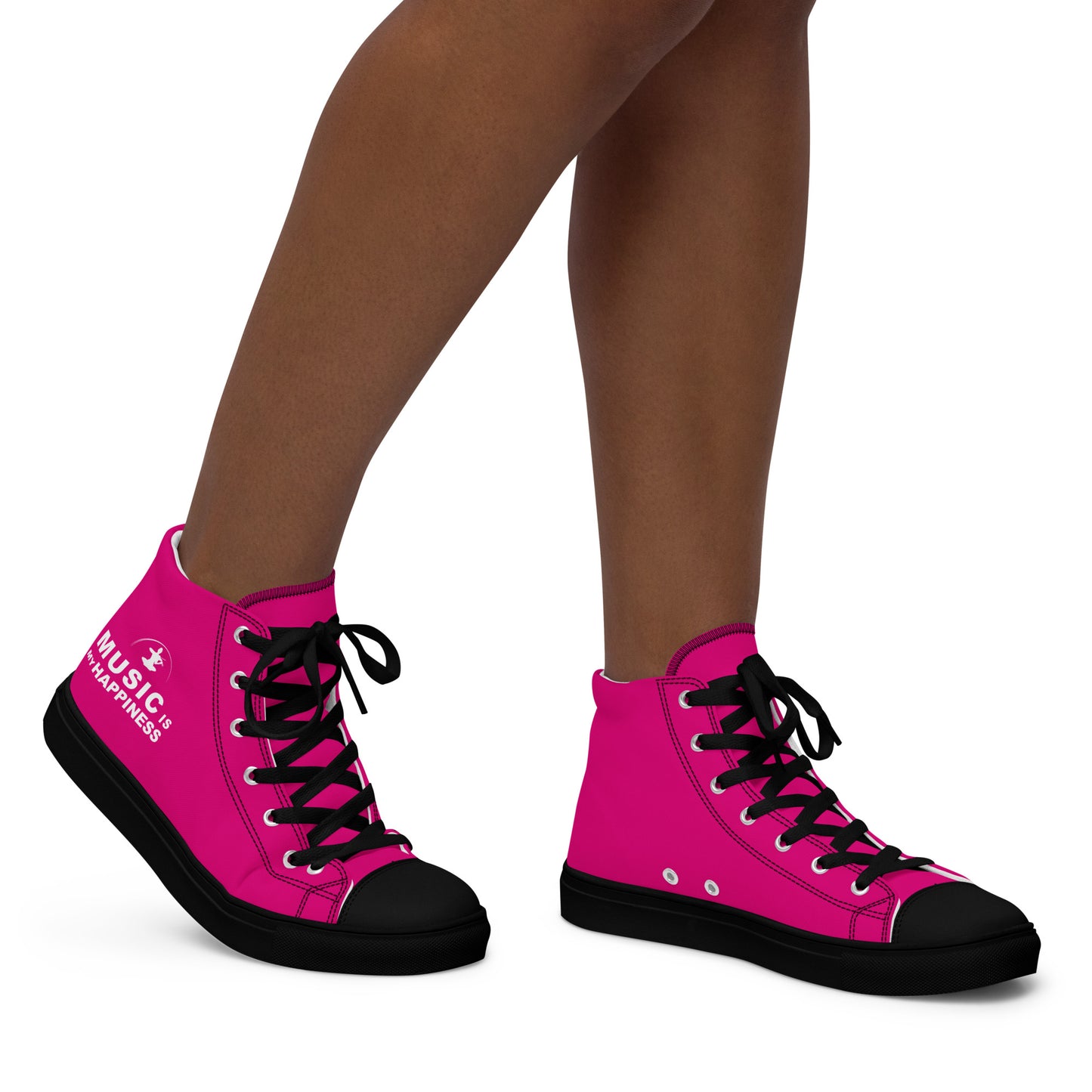 High-Top Leinenschuhe für Damen