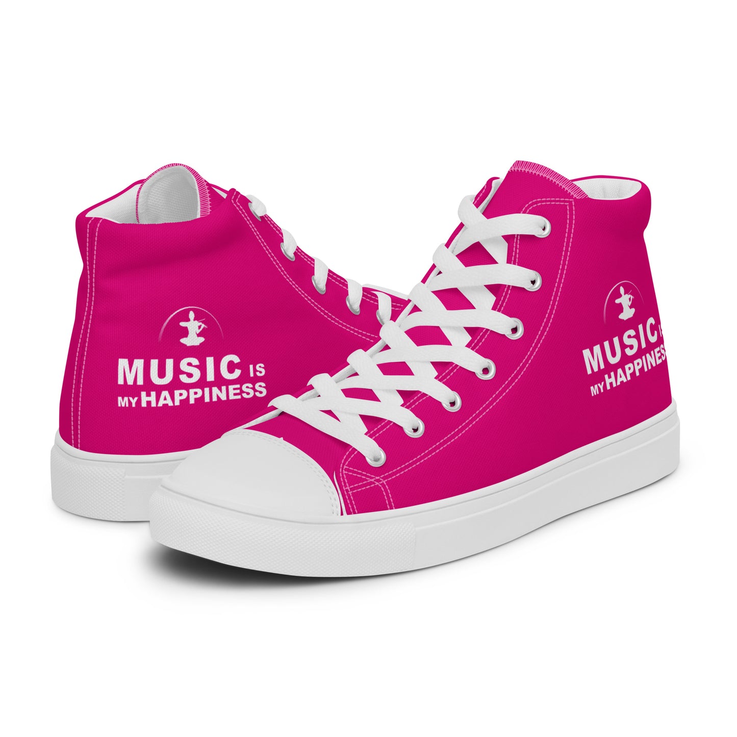 High-Top Leinenschuhe für Damen