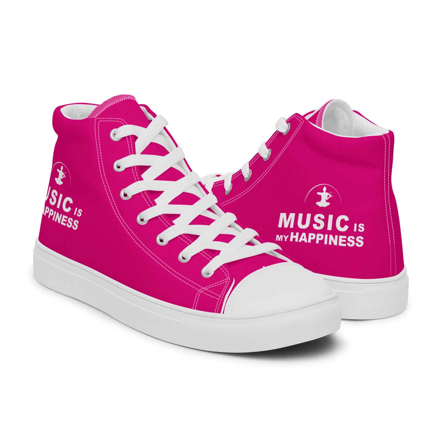 High-Top Leinenschuhe für Damen