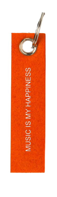 Music Is My Happiness - Schlüsselanhänger
