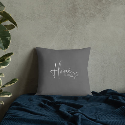 Premium-Kissen "HOME IS YOU"