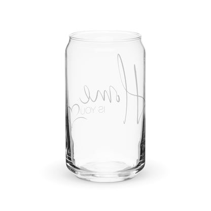 Glas in Dosenform "HOME IS YOU"