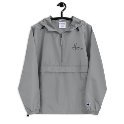 Bestickte, verstaubare Champion-Jacke