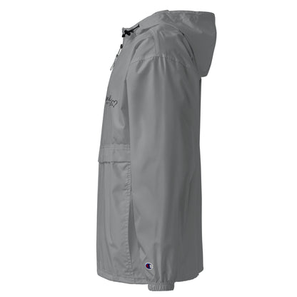 Bestickte, verstaubare Champion-Jacke