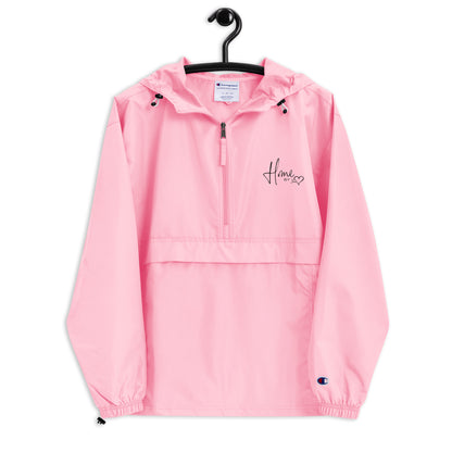 Bestickte, verstaubare Champion-Jacke