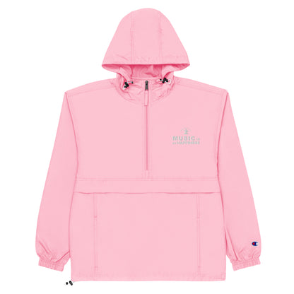 Bestickte, verstaubare Champion-Jacke