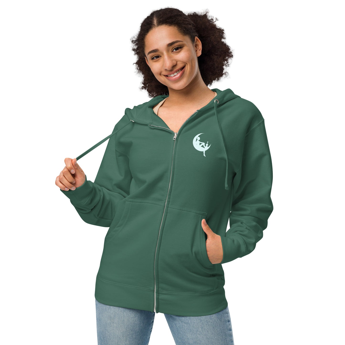 Unisex-Zip-Hoodie aus Fleece