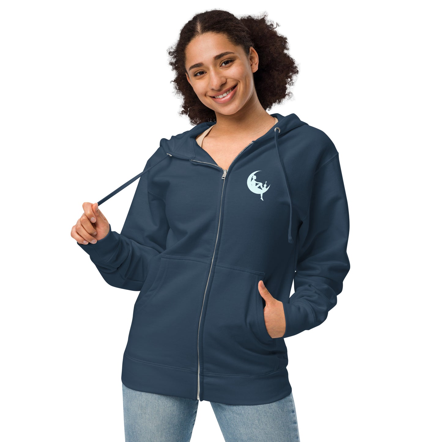 Unisex-Zip-Hoodie aus Fleece