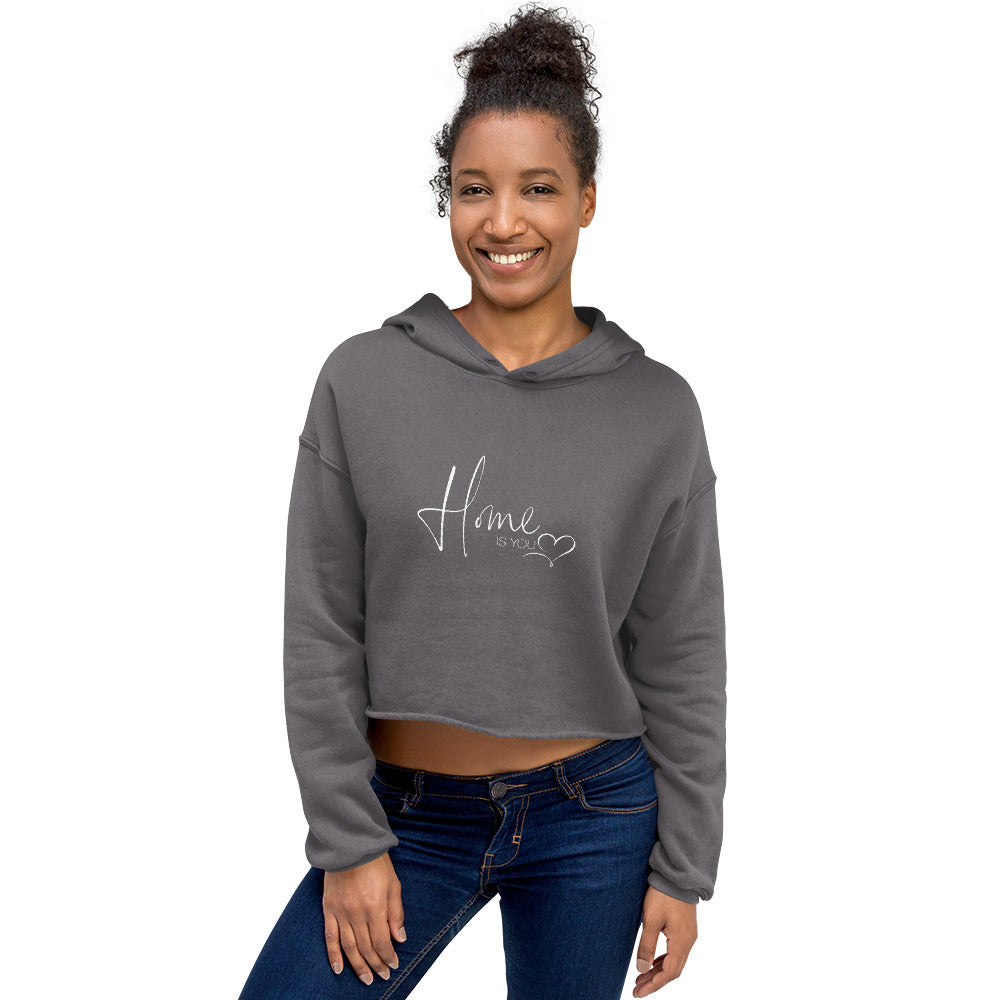 Crop-Hoodie "HOME IS YOU"