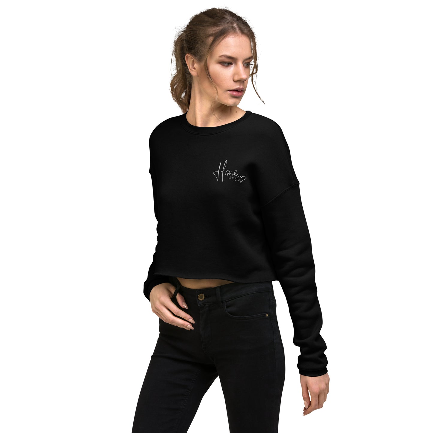 Crop-Pullover "HOME IS YOU"