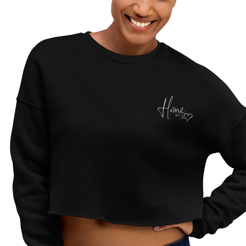 Crop-Pullover "HOME IS YOU"