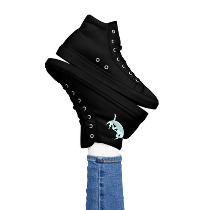High-Top Leinenschuhe für Damen