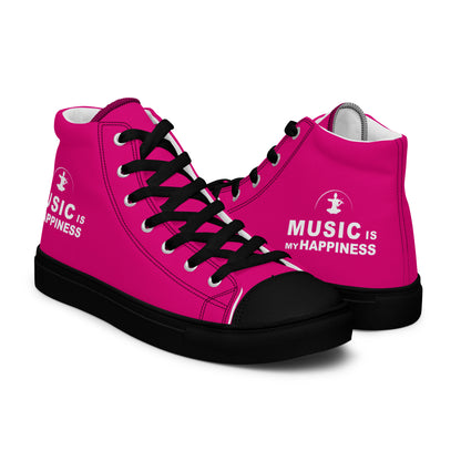 High-Top Leinenschuhe für Damen