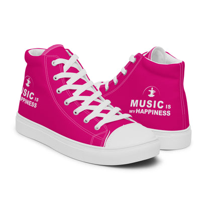 High-Top Leinenschuhe für Damen