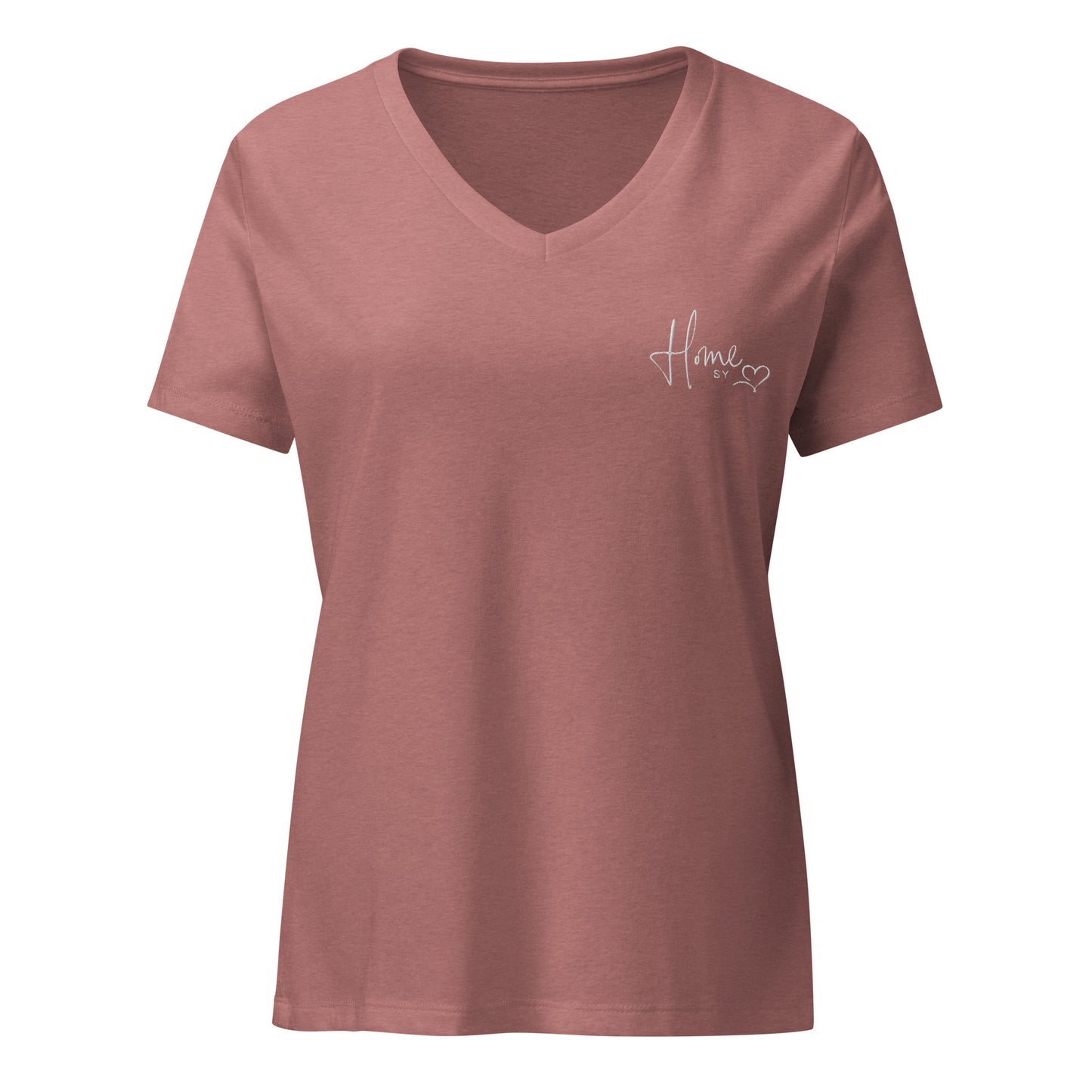 Lockeres Damen T-Shirt mit V-Ausschnitt