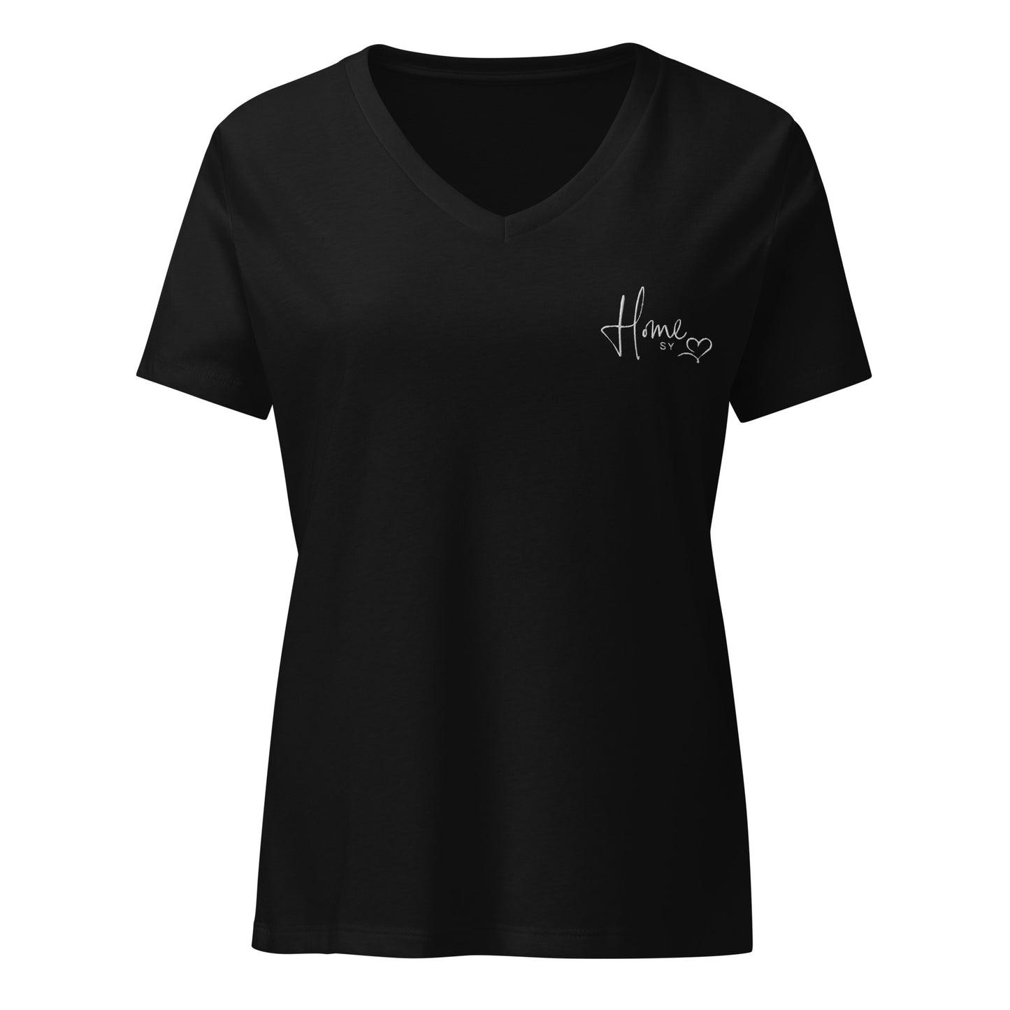 Lockeres Damen T-Shirt mit V-Ausschnitt